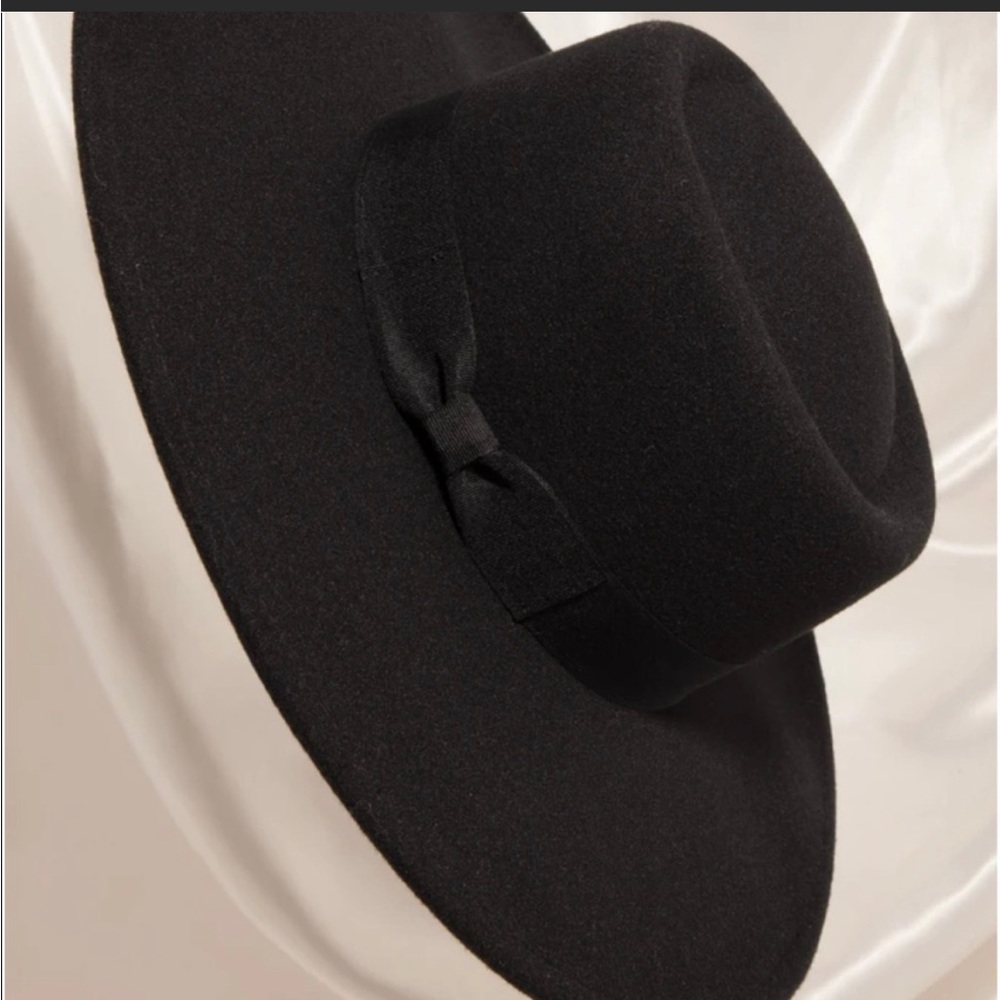 Black bolero Fedora wide brim - Picture 2 of 15